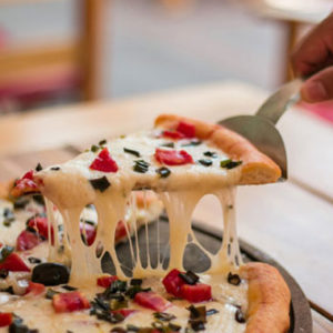 Mushroom Chilli Pizza